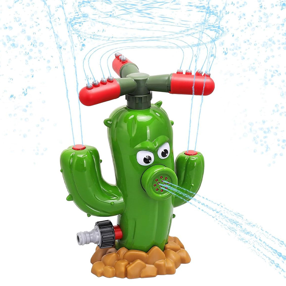 Kids Yard Toys - ของเล่นพ่นน้ำรูปกระบองเพชร ของเล่นฉีดน้ำกลางแจ้งสำหรับสวนหลังบ้าน ของเล่นน้ำฤดูร้อน ของเล่นพ่นน้ำลายการ์ตูน ของเล่นอาบน้ำเด็กสำหรับเด็กๆ