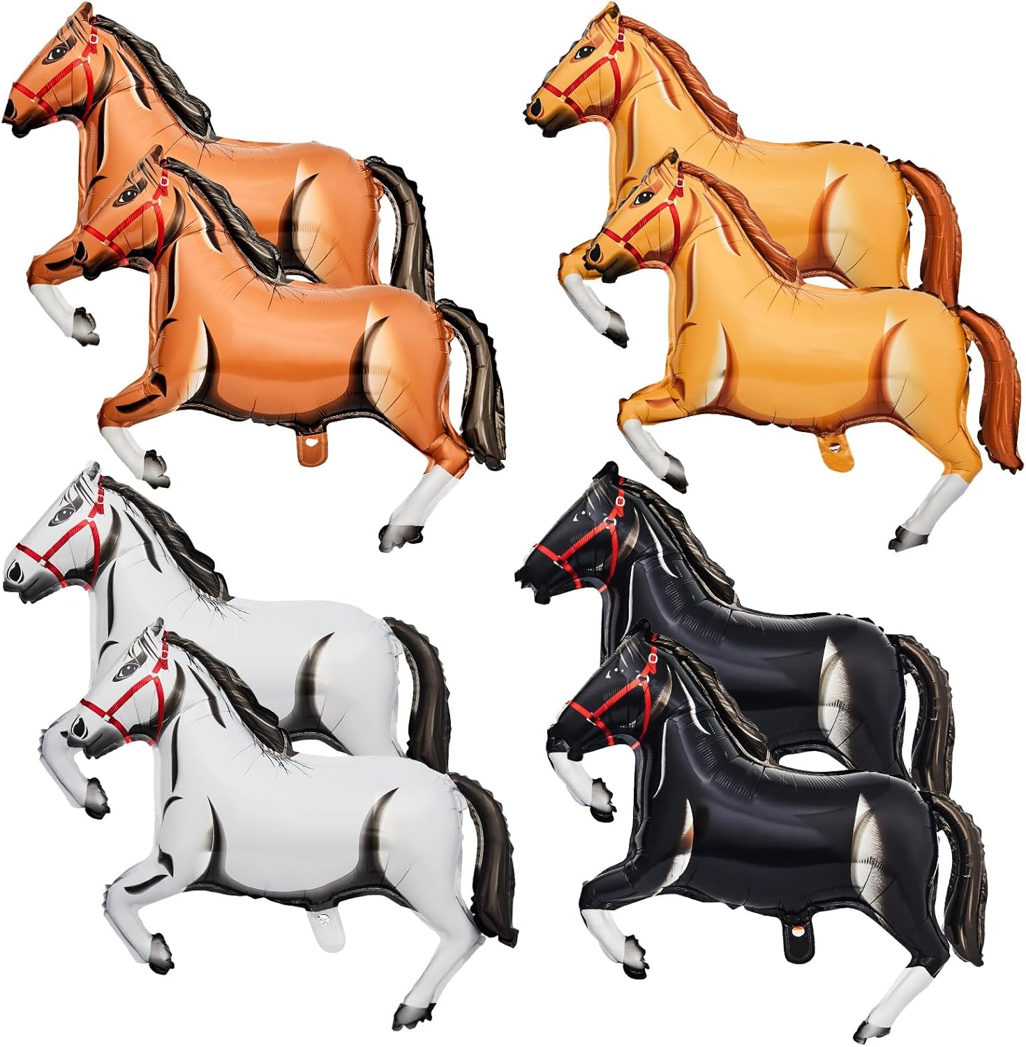 Kids Toys Horse - ลูกโป่งฟอยล์รูปม้า ธีมคาวบอยตะวันตก ของตกแต่งงานปาร์ตี้ ลูกโป่งฮีเลียมรูปสัตว์ ของชำร่วยงานวันเกิดเด็ก งานเลี้ยงฉลองทารก