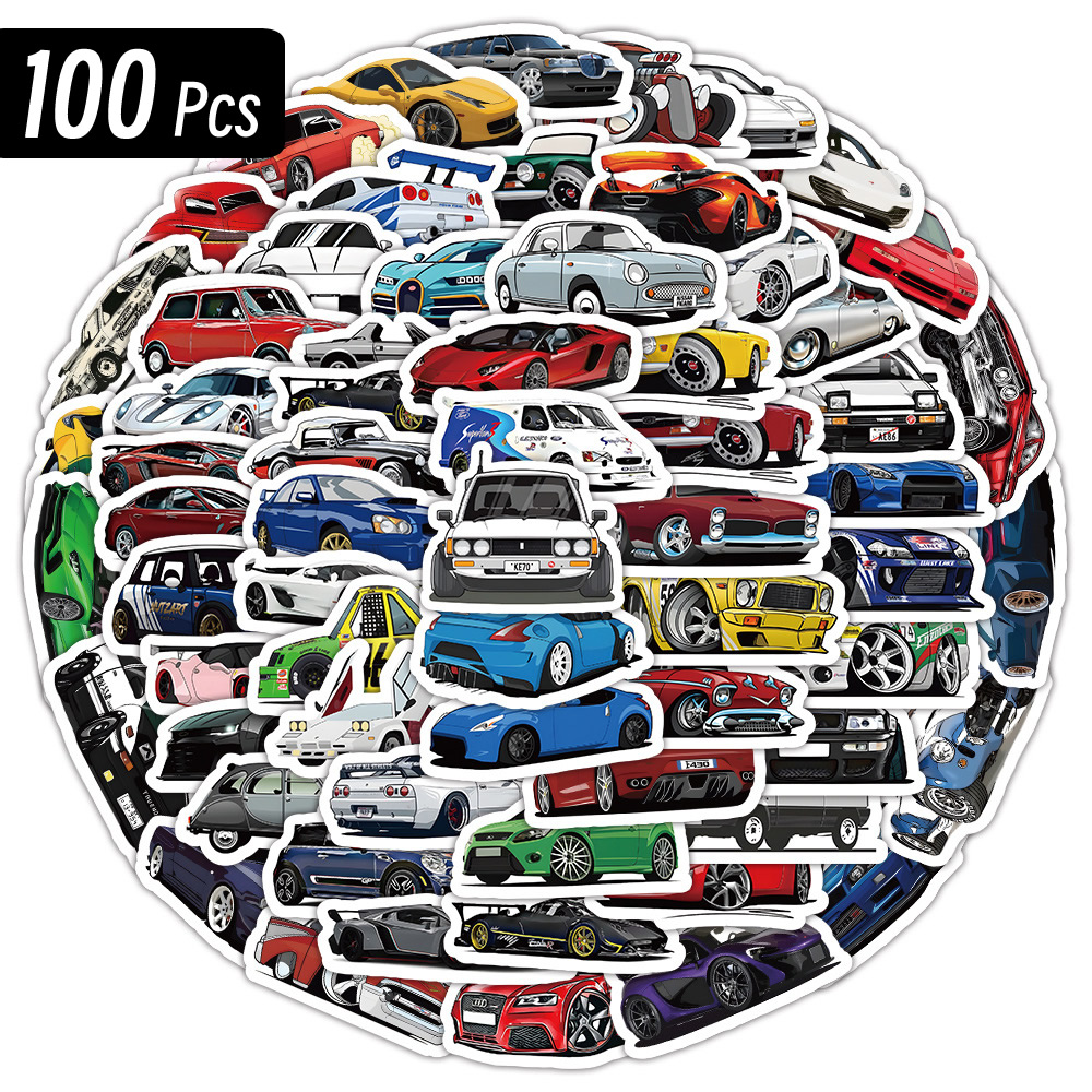 Kids Toys 10 Year Old - 10/50/100 Pcs Retrofit Racing รถ Graffiti