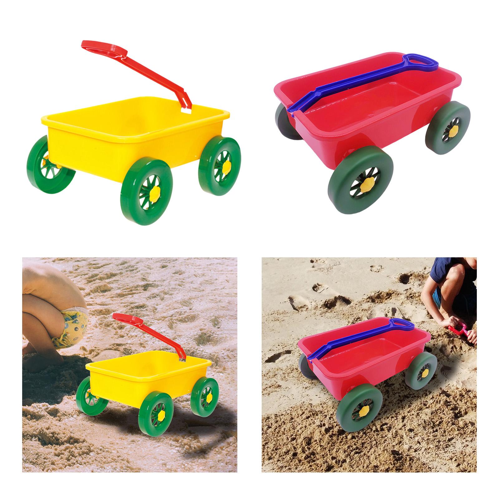 Kids Yard Toys - ของเล่นรถลากเด็ก, รถเข็นของเล่นทราย, ของเล่นเกมชายหาด, รถก่อสร้างของเล่นรถดึงสำหรับชายหาด, ลาน