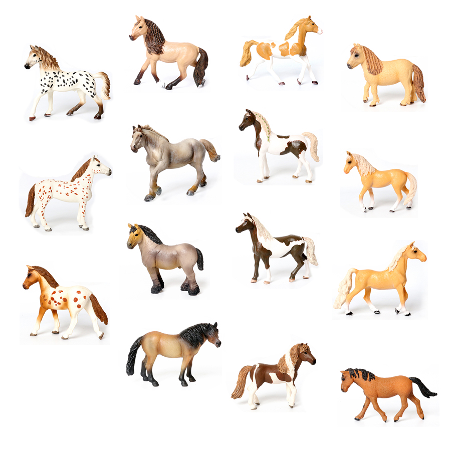 Kids Toys Horse - หุ่นม้า, สัตว์เลี้ยงในฟาร์ม, ม้าของเล่น, ชุดม้า, ตุ๊กตาสัตว์, ตุ๊กตาขยับแขนขาได้,