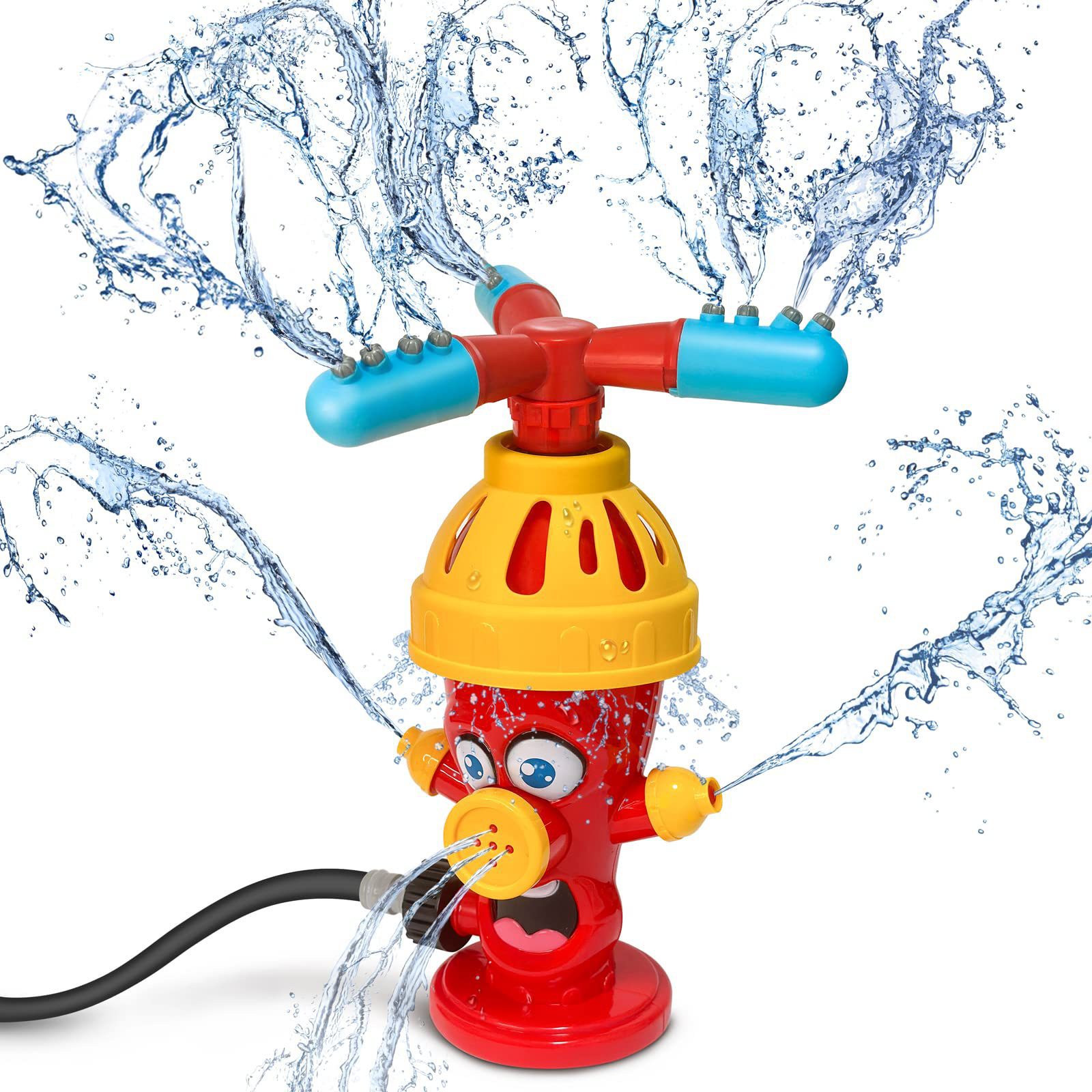 Kids Yard Toys - ของเล่นพ่นน้ำ ของเล่นสปริงเกอร์รูปหัวจ่ายน้ำ ของเล่นน้ำกลางแจ้งสำหรับสวนหลังบ้าน ของเล่นน้ำฤดูร้อน ของเล่นสปริงเกอร์รูปการ์ตูน ของเล่นอาบน้ำเด็กสำหรับเด็ก