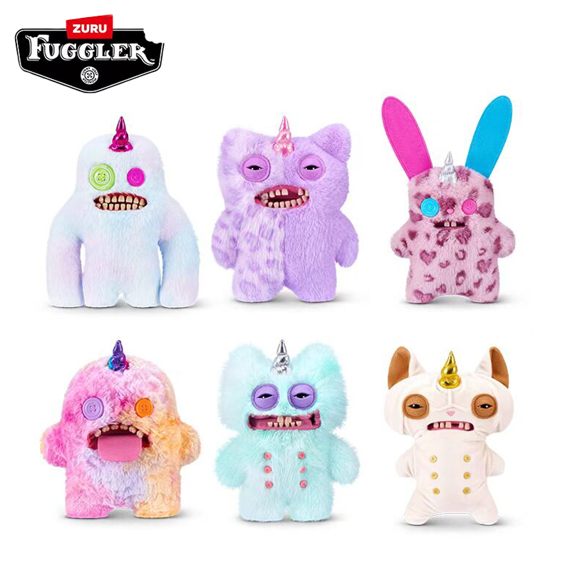 Unicorn Stuffed Toy - ตุ๊กตายูนิคอร์นซีรีส์ใหม่ Fuggler ตุ๊กตาขนนุ่ม หางสวยงาม ฟันสุดเท่ ของเล่นน่ารักแปลกตา