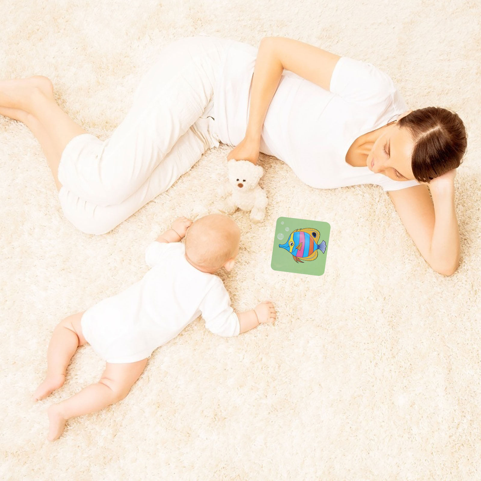 Kids Toys Learning - การ์ดกระตุ้นการมองเห็น ฝึกการจดจำสี ออกแบบสีสันสดใส ของเล่นเสริมพัฒนาการเด็ก คุณภาพแข็งแรง ของเล่นเสริมสร้างการเรียนรู้