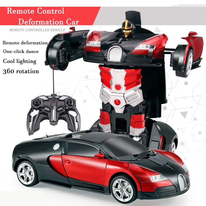 Kids Toys Supplier - รถบังคับวิทยุ 2in1 แปลงร่างเป็นหุ่นยนต์ แปลงร่างได้ด้วยปุ่มเดียว รถสปอร์ตบังคับวิทยุสำหรับเล่นกลางแจ้ง ของเล่นเด็กผู้ชาย