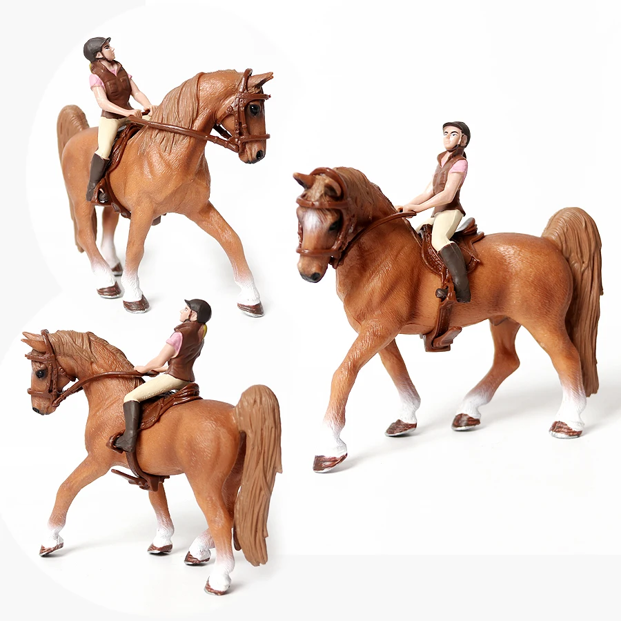 Kids Toys Horse - ม้าของเล่น ชุดของเล่นขี่ม้า ฟาร์มสัตว์เลี้ยง แอคชั่นฟิกเกอร์ ตุ๊กตาสัตว์ โมเดลพลาสติก