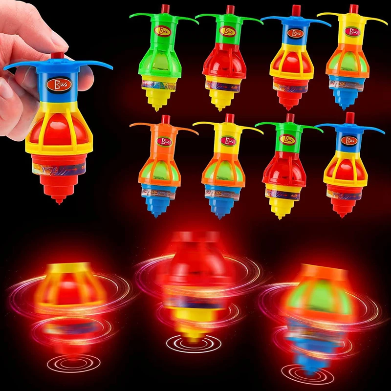 Kids Toys 10 Year Old - 10-20PCเรืองแสงหมุนGyroของเล่นเด็กวันเกิดPartyโปรดปรานของขวัญอนุบาลเกสต์แจกของขวัญคริสต์มาสเด็กของขวัญกระเป๋าฟิลเลอร์