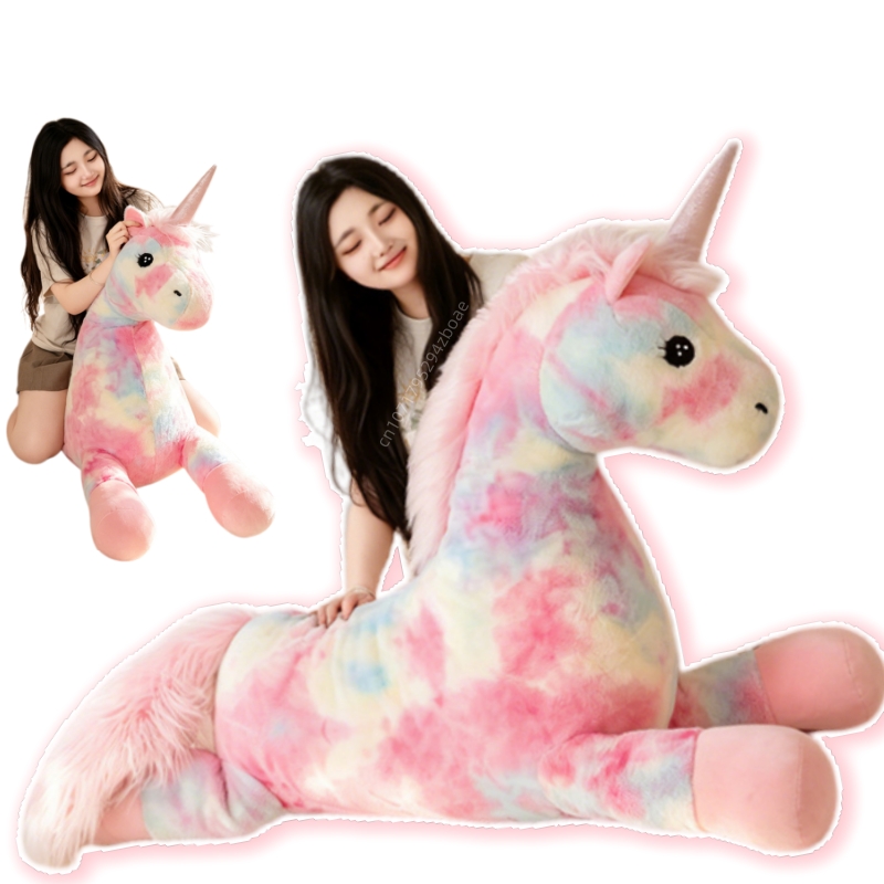 Unicorn Stuffed Toy - ตุ๊กตายูนิคอร์นสายรุ้งน่ารัก ขนาด 70 ซม. ของเล่นตุ๊กตายูนิคอร์นนุ่มนิ่ม ของตกแต่งบ้าน