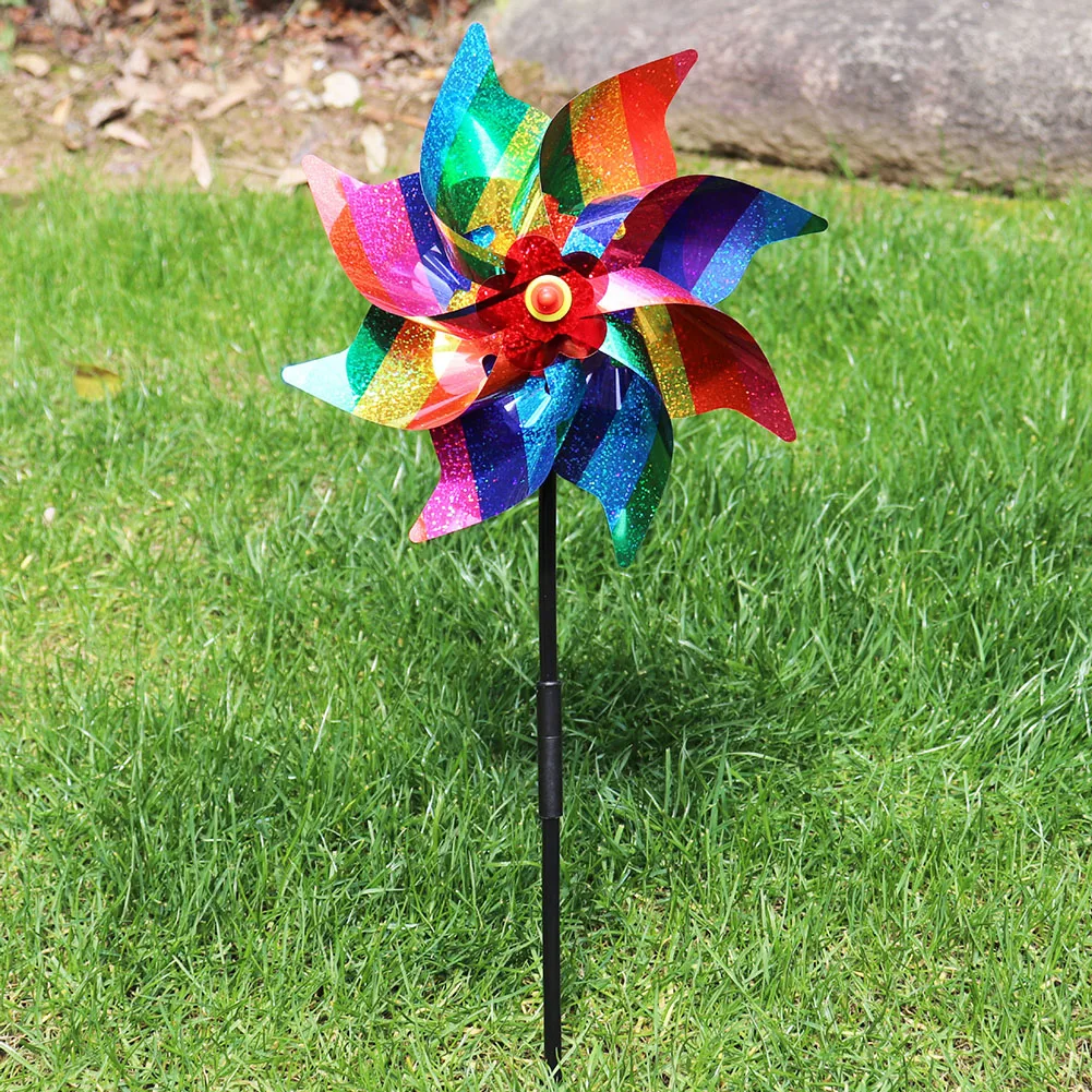 Kids Yard Toys - Windmill Bird Repellent ตกแต่ง Bird-Scaring Wind