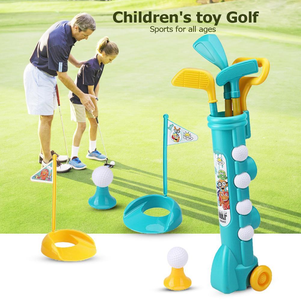 Kids Yard Toys - ของเล่นเด็ก ชุดกอล์ฟ ชุดของเล่นกอล์ฟแบบพกพาสำหรับเด็ก ชุดของเล่นปฏิสัมพันธ์ระหว่างพ่อแม่และลูก ชุดของเล่นสำหรับเด็กวัยหัดเดิน เกมออกกำลังกายสำหรับเด็ก