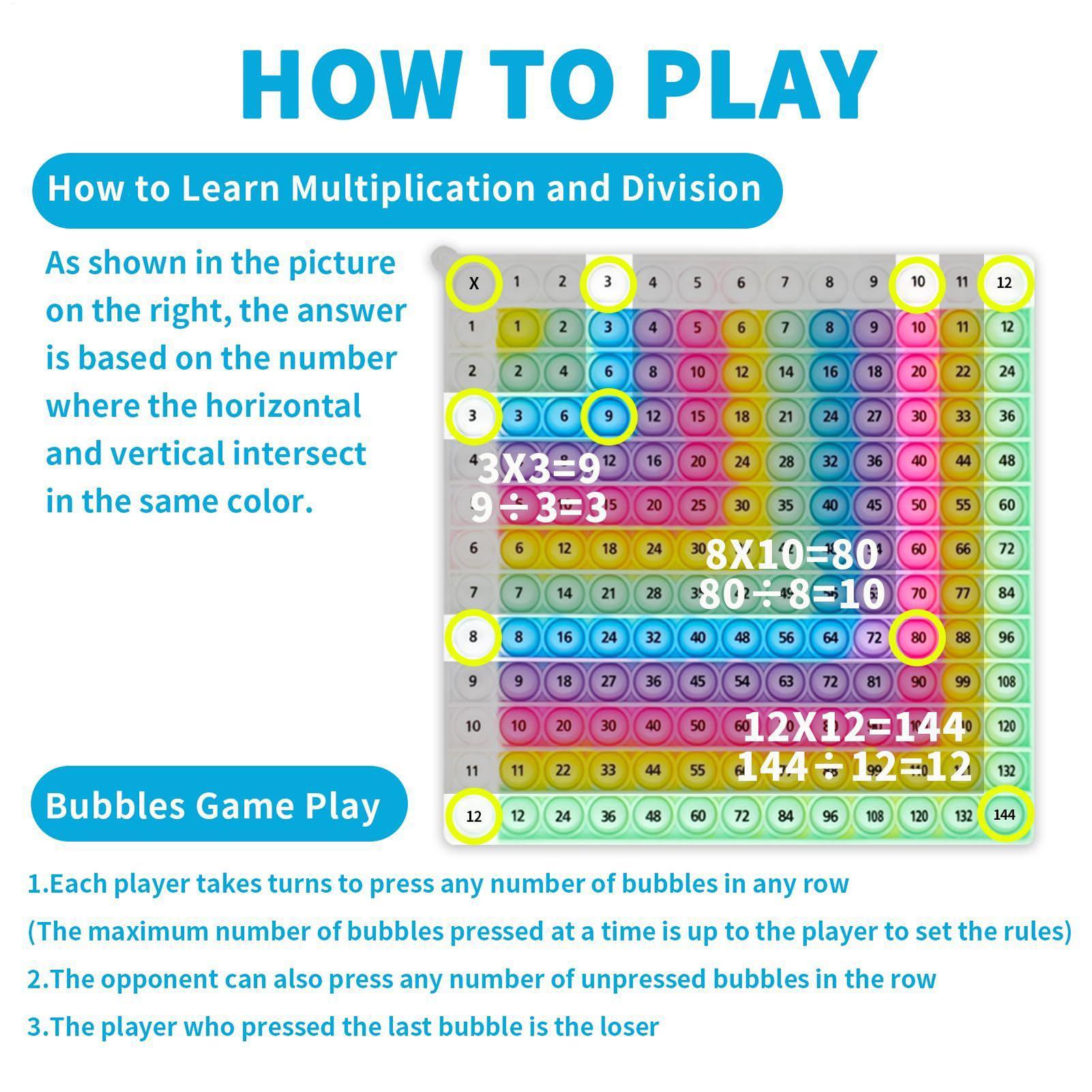 กระดานกดตัวเลขฝึกคูณ ฝึกสูตรคณ - Kids Toys Learning บทวิจารณ์และราคา