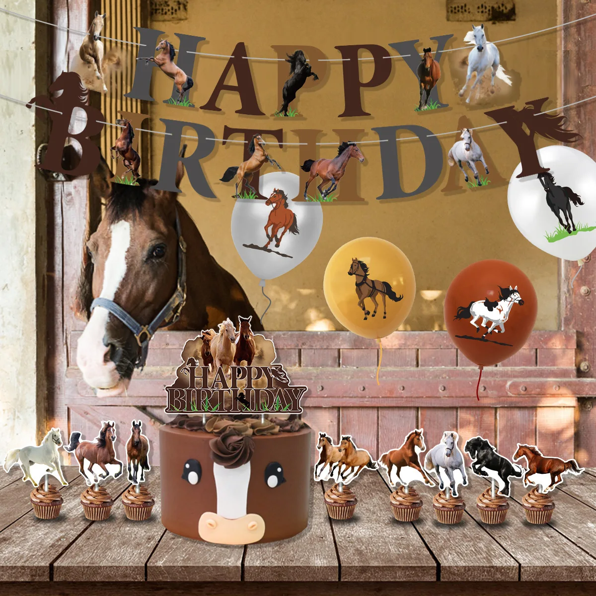 Horse Racing วันเกิดตกแต่งม้าย - Kids Toys Horse บทวิจารณ์และราคา
