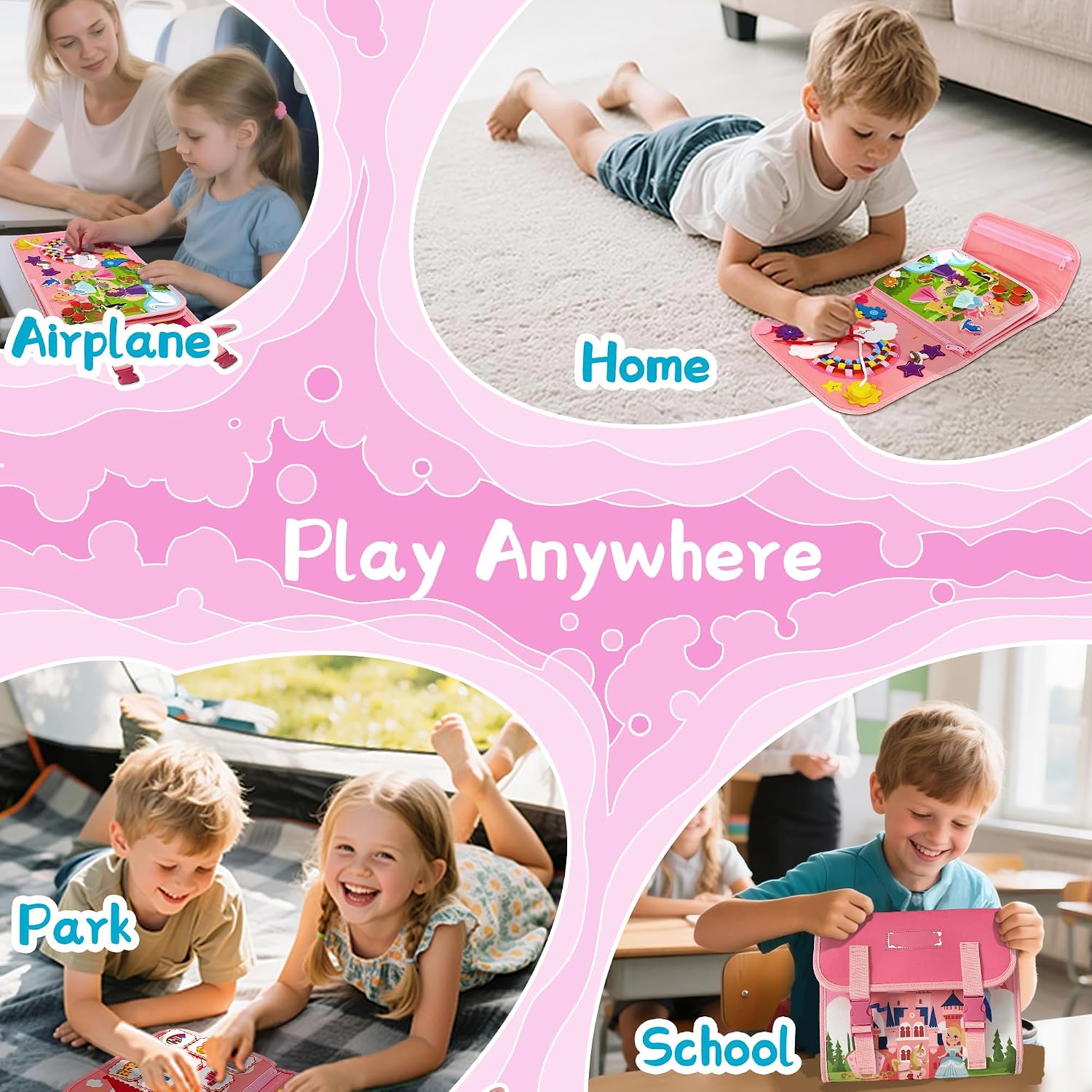 กระเป๋าเป้กิจกรรมปราสาทเจ้าหญิ - Kids Quiet Toys บทวิจารณ์และราคา