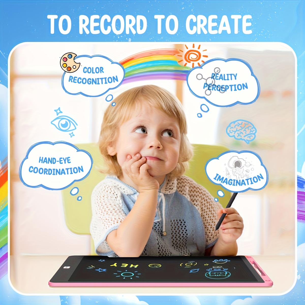 30 ชิ้น 8.5 นิ้ว LCD แท็บเล็ต  - Kids Toys Learning บทวิจารณ์และราคา