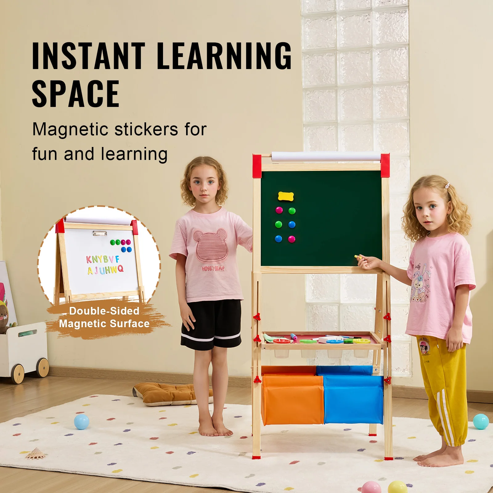 กระดานวาดภาพแม่เหล็กสำหรับเด็ก - Kids Art Easel บทวิจารณ์และราคา