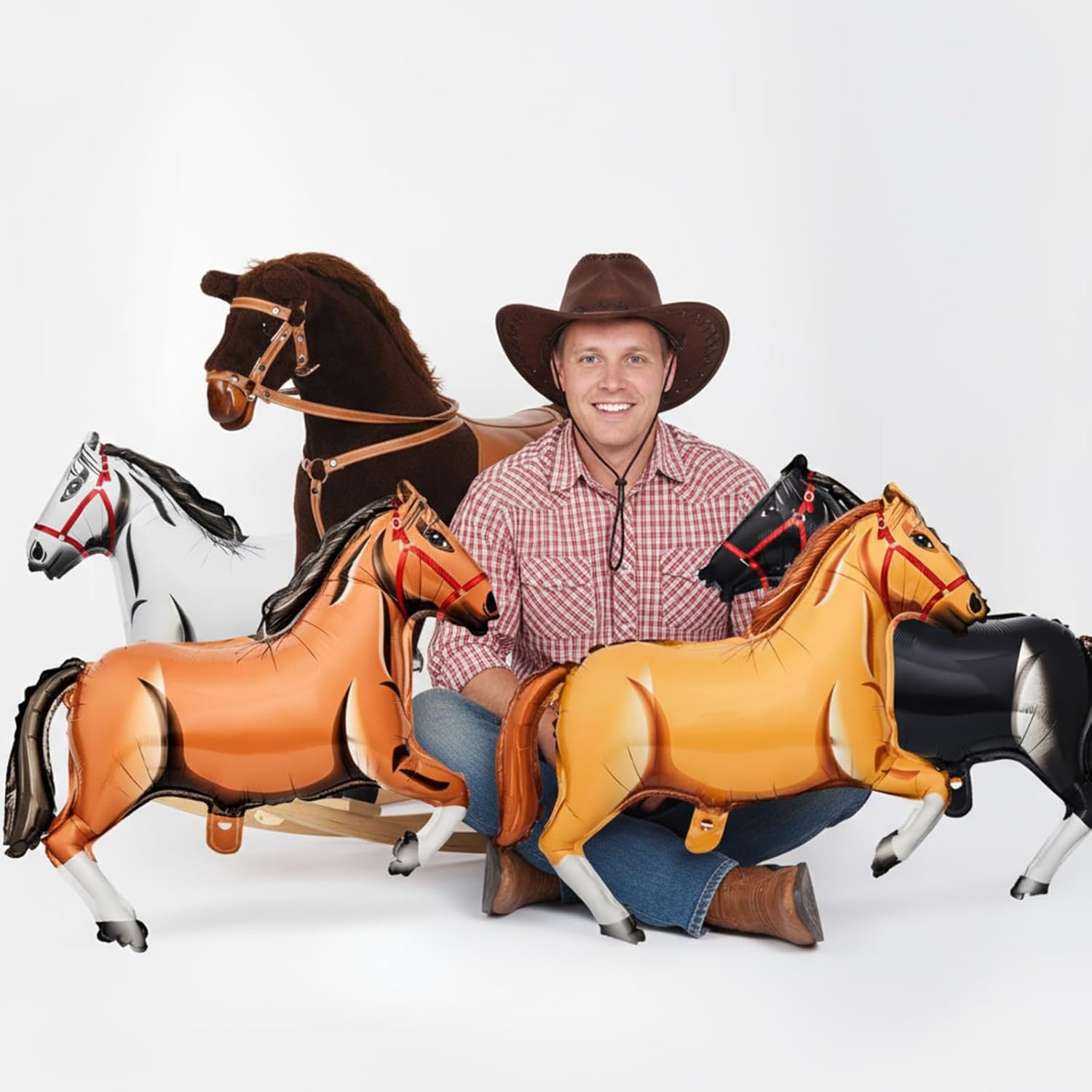 ลูกโป่งฟอยล์รูปม้า ธีมคาวบอยตะ - Kids Toys Horse บทวิจารณ์และราคา
