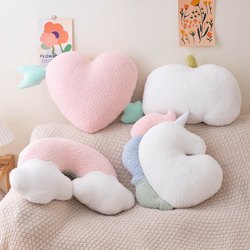 Soft Plush Rainbow Smile หัวใจ - Unicorn Stuffed Toy บทวิจารณ์และราคา