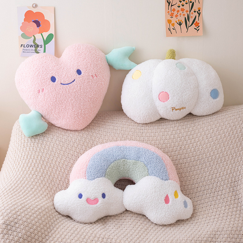 Soft Plush Rainbow Smile หัวใจ - Unicorn Stuffed Toy บทวิจารณ์และราคา