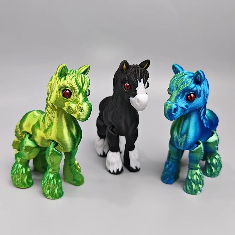 3D พิมพ์ Multi-Joint Movable ม - Kids Toys Horse บทวิจารณ์และราคา