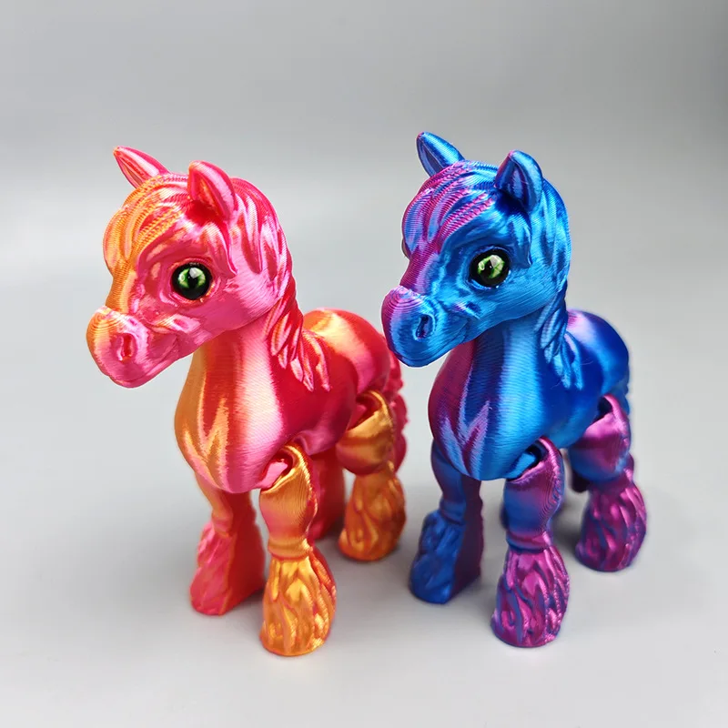 3D พิมพ์ Multi-Joint Movable ม - Kids Toys Horse บทวิจารณ์และราคา