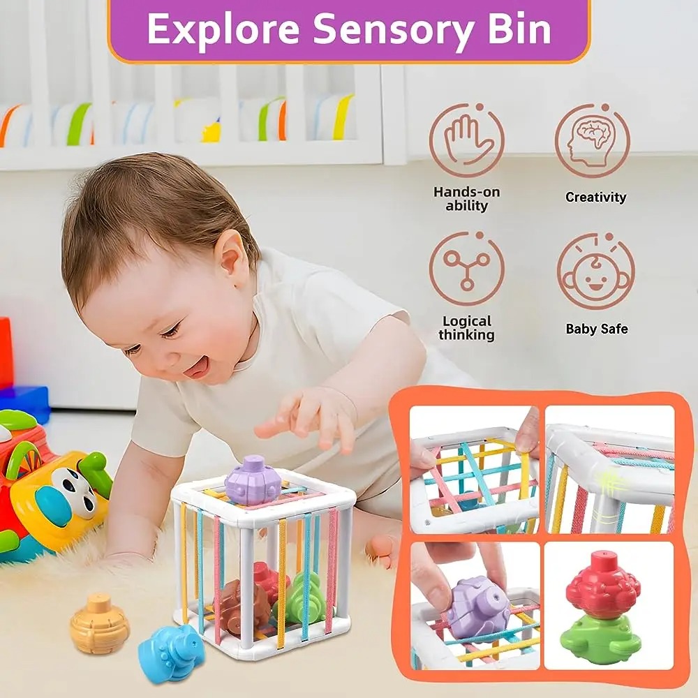 ลูกบาศก์เรียงรูปทรงมอนเตสซอรี่ - Kids Toys Learning บทวิจารณ์และราคา