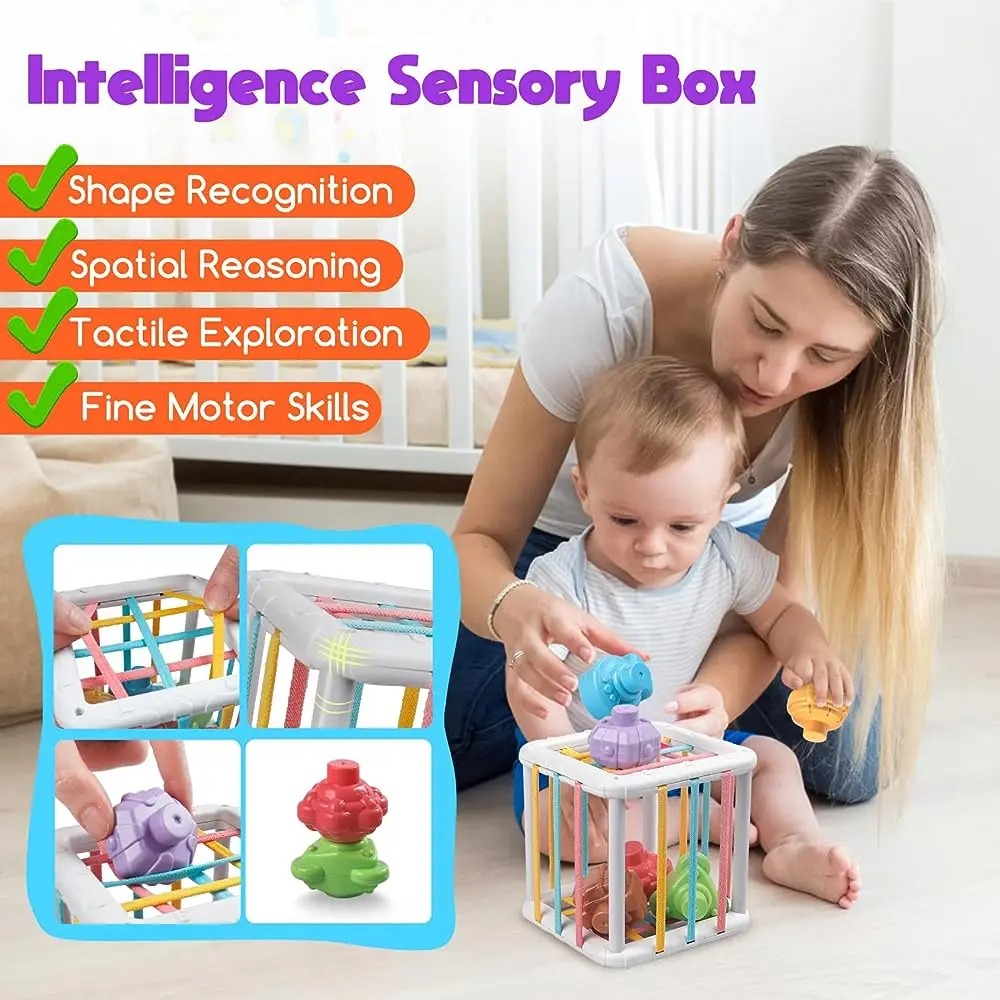 ลูกบาศก์เรียงรูปทรงมอนเตสซอรี่ - Kids Toys Learning บทวิจารณ์และราคา