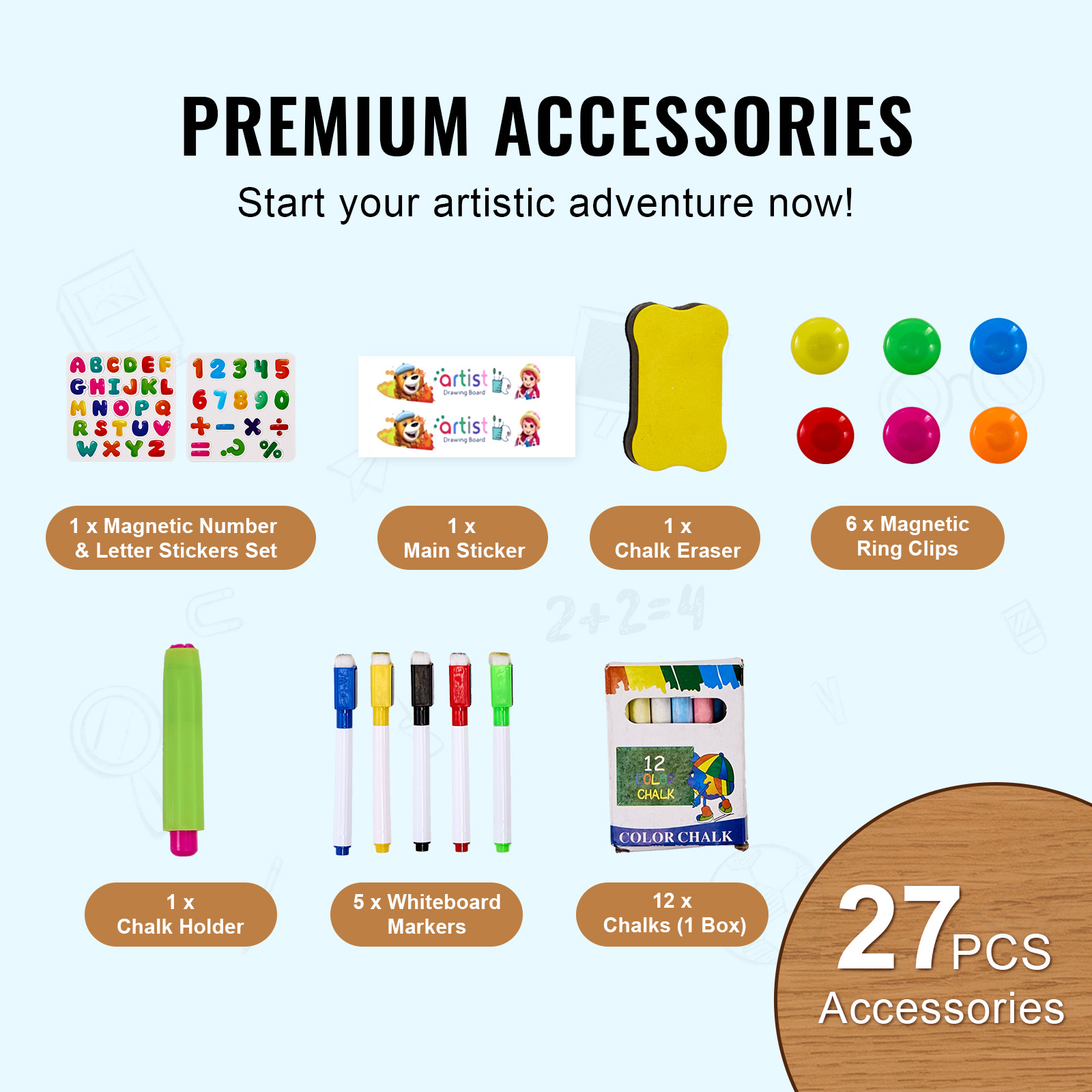 กระดานวาดภาพแม่เหล็กสำหรับเด็ก - Kids Art Easel บทวิจารณ์และราคา