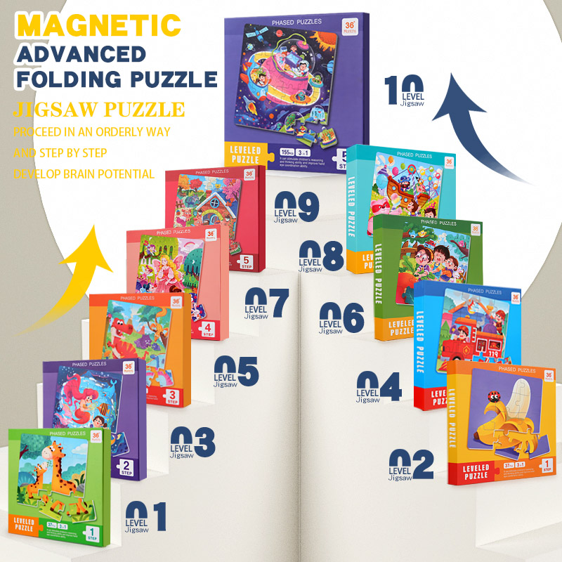 ตัวต่อแม่เหล็กไม้ลายการ์ตูน หน - Kids Quiet Toys บทวิจารณ์และราคา