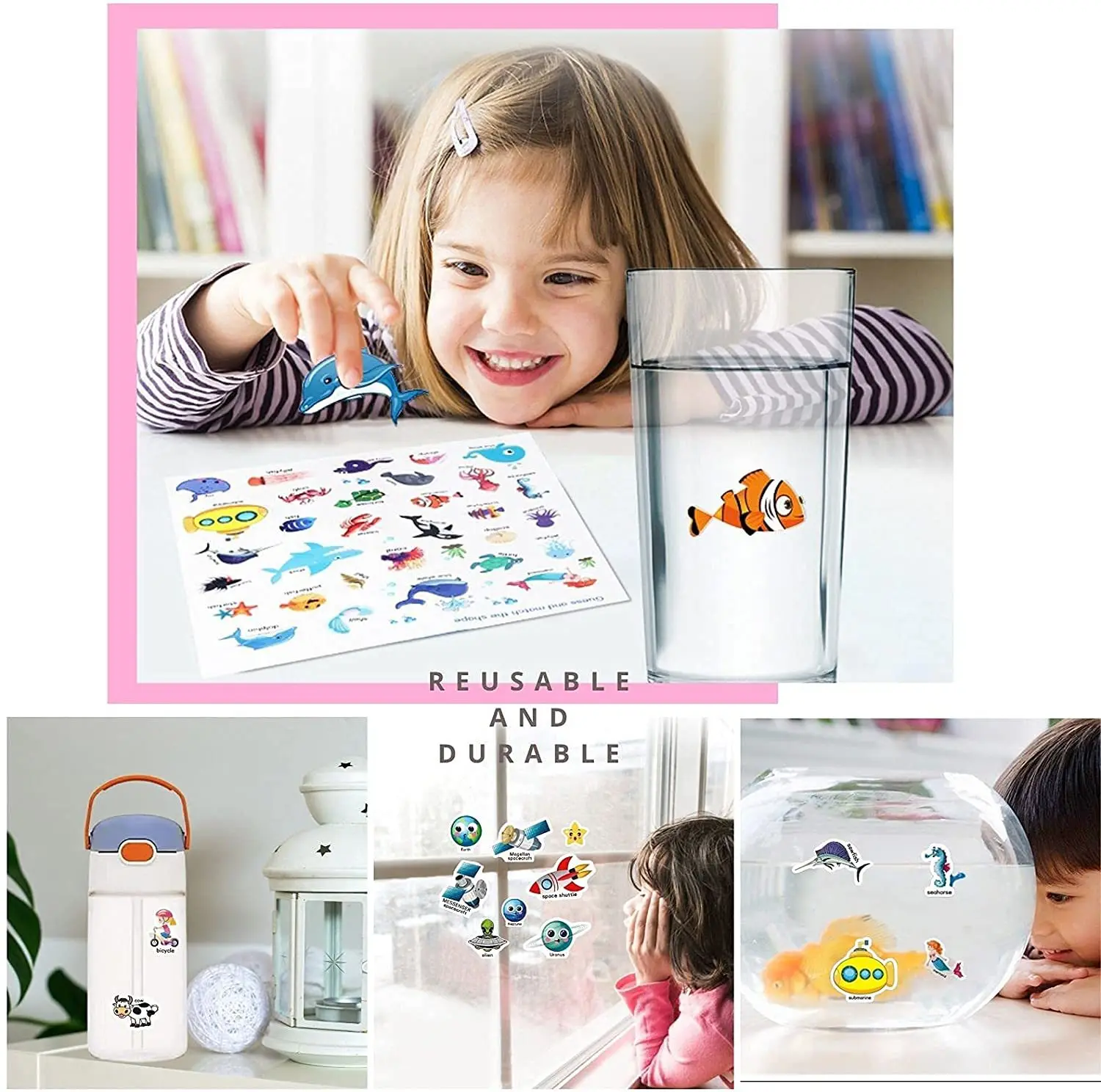 เด็กReusableหนังสือสติกเกอร์หล - Kids Toys 10 Year Old บทวิจารณ์และราคา